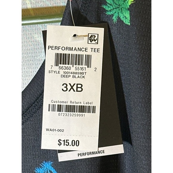 Ideology Mens Palm Trees Performance Active Tank Top, Size 3XLB, NWT - Picture 4 of 4